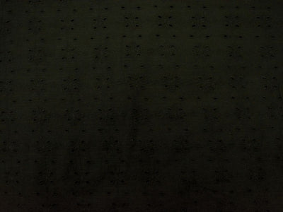 Black Cotton Hakoba Embroidered Fabric