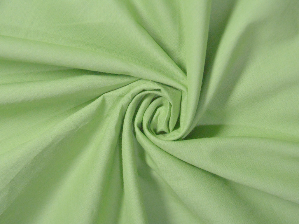 Pista Green Plain 100% Pure Mul Mul Cotton