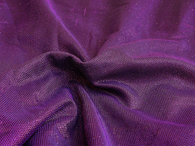 Royal Violet Geometric Mesh Shimmer Interlock Bonding Fabric