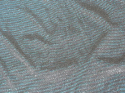 Ice Blue Silver Shimmer Satin Bonding Fabric