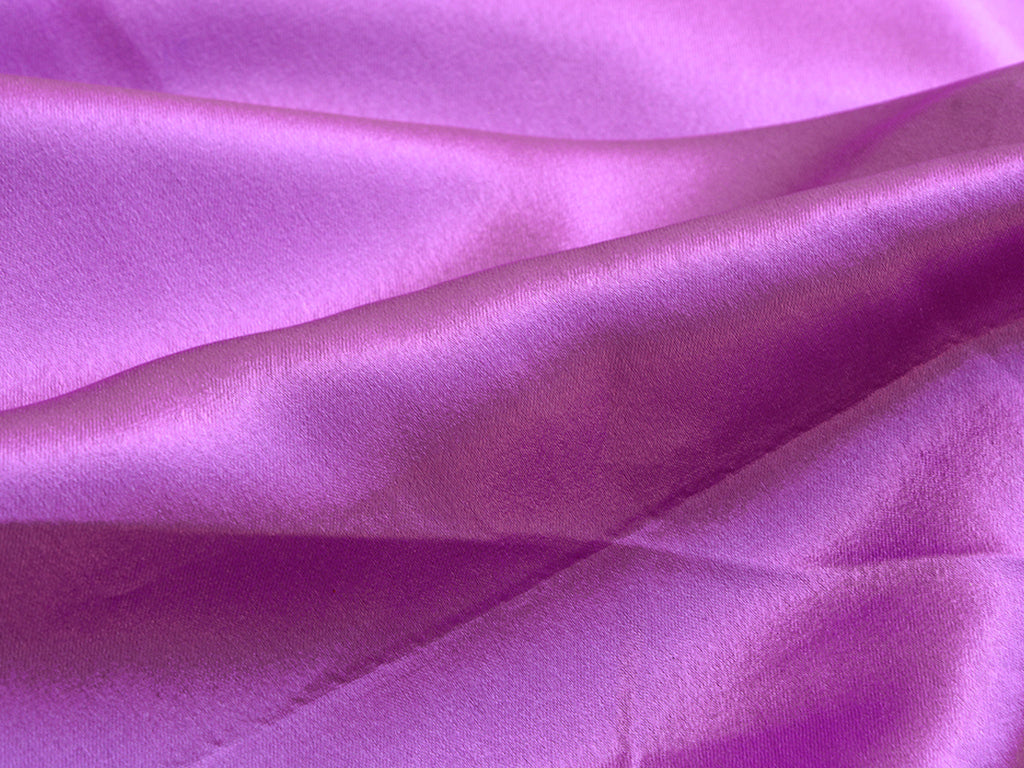 Violet Plain Moss Satin Fabric