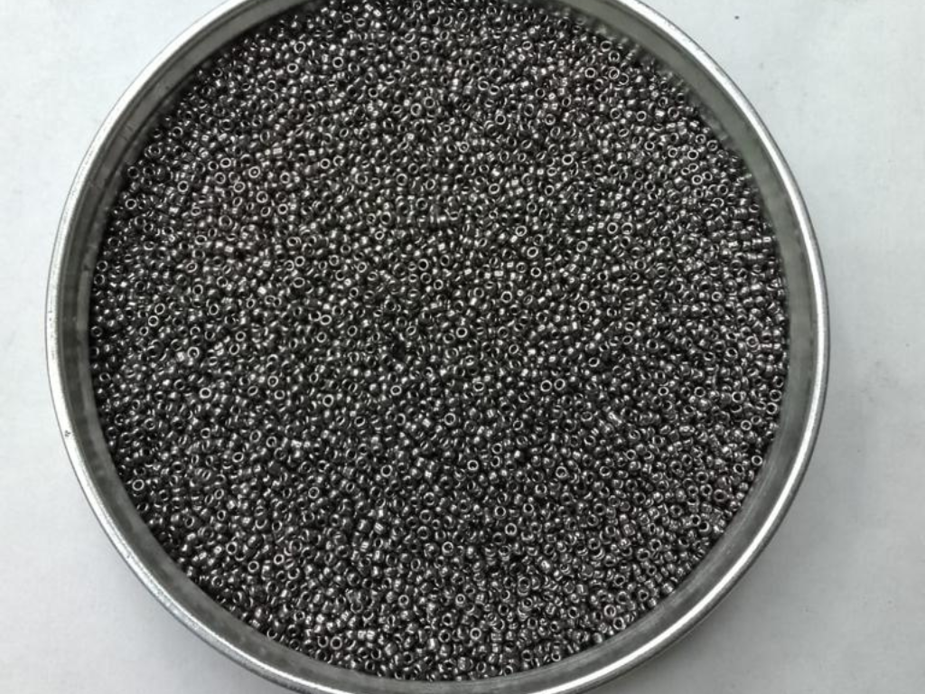 Seed Graphite Graphite Grey Round Rocaille Glass Seed Beads