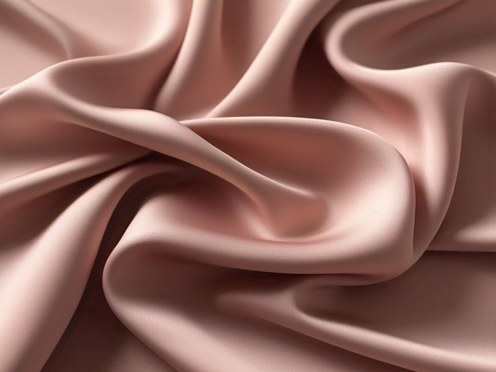 Blooming Blush Pink Plain Satin Fabric