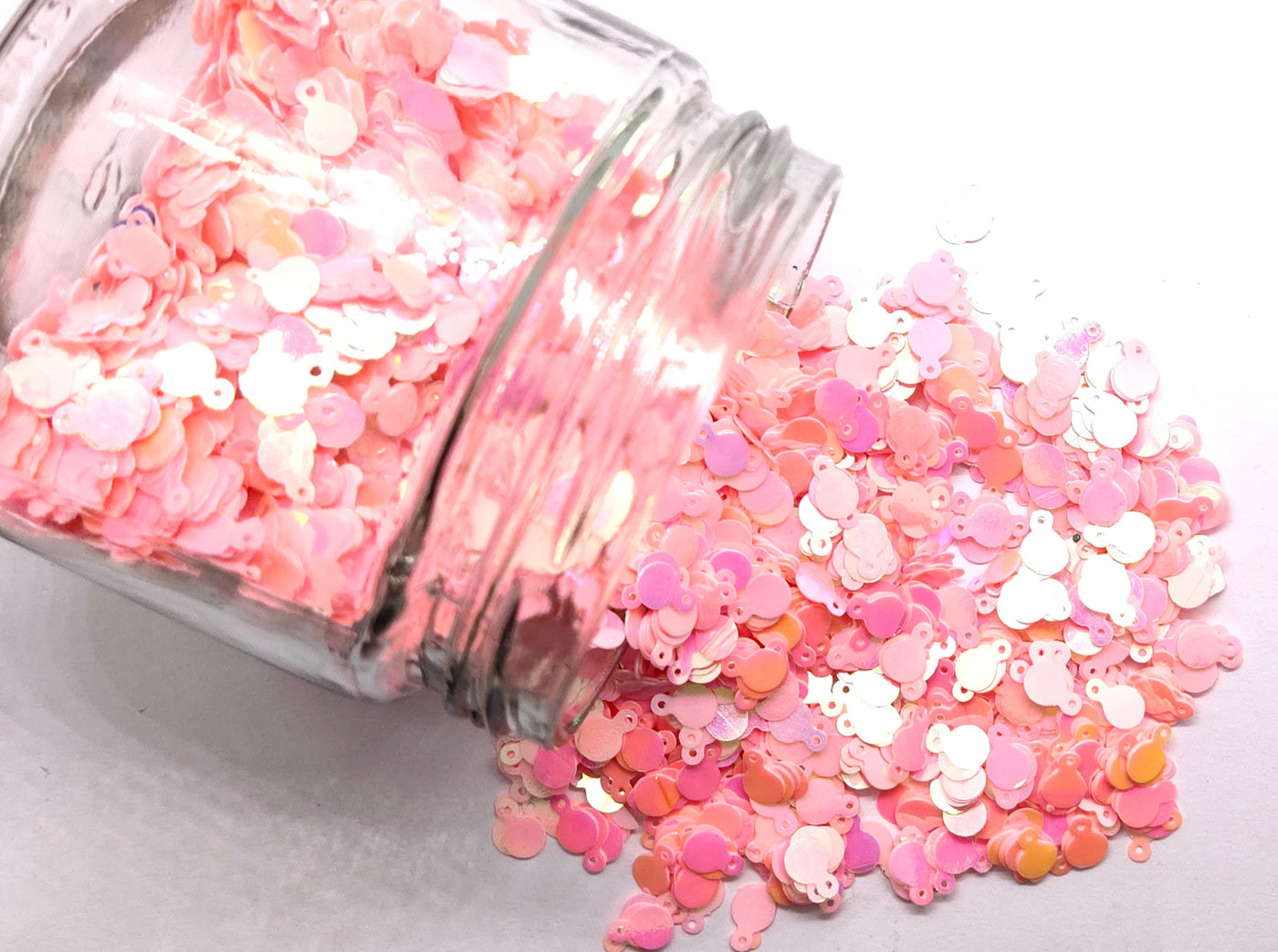 Light Pink Lock Plastic Sequins