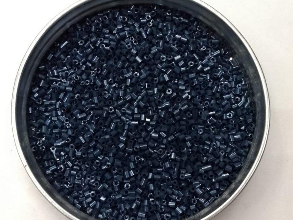 Black Opaque 2 Cut Glass Seed Beads- 2 mm