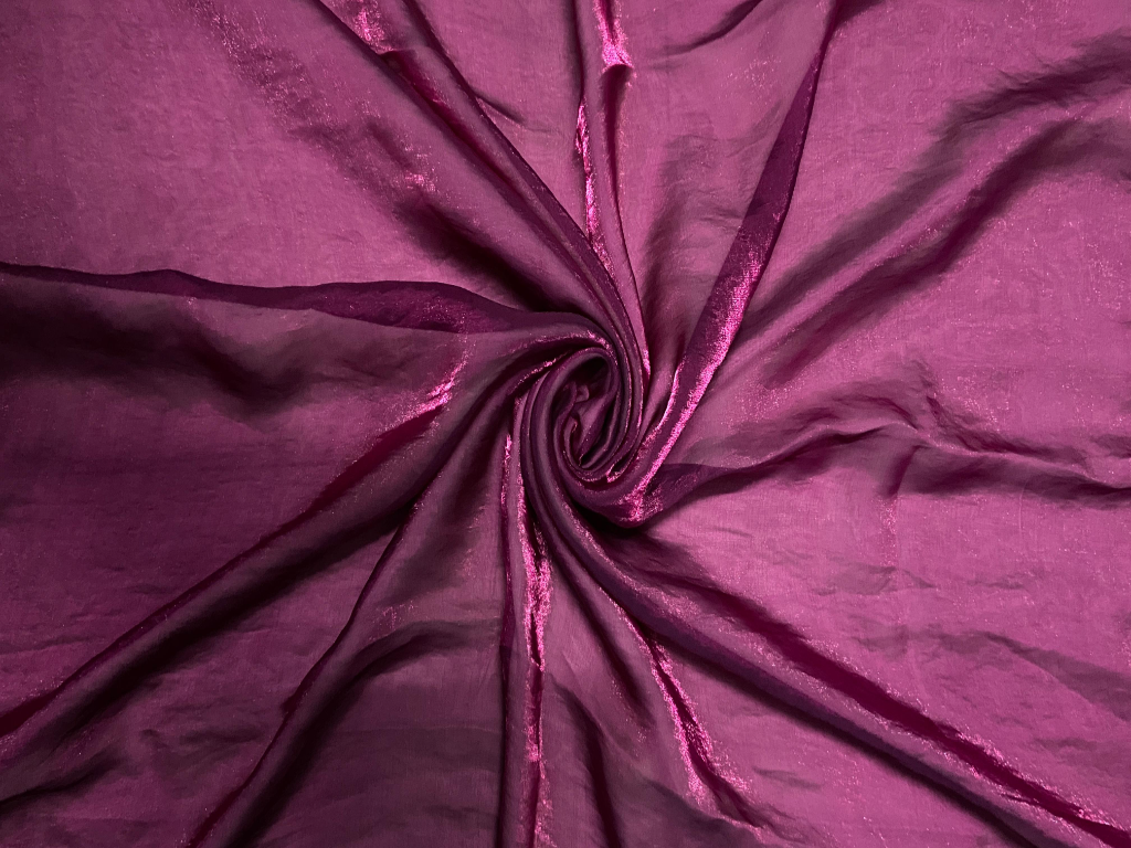Luxuries Dark Raspberry Heavy Fendi Silk