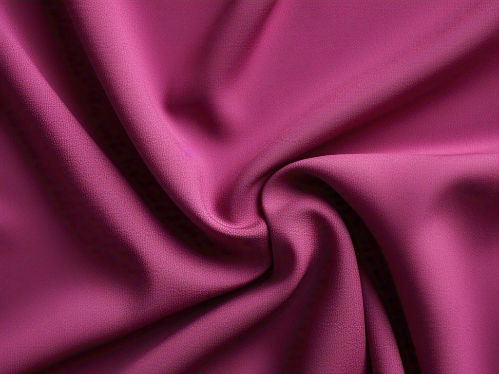 Tokiyo Magenta Plain Crepe Fabric