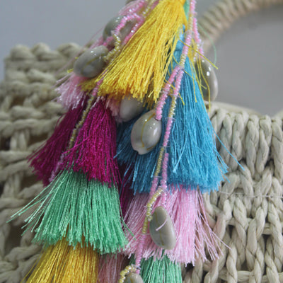 Multicolor Thread Latkan With Shell Work