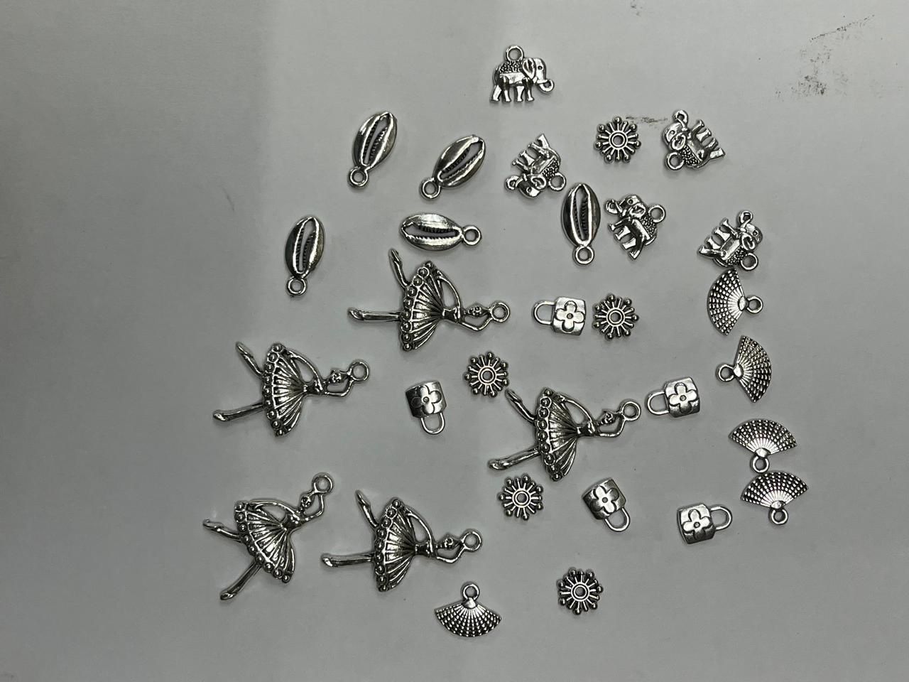 Silver Assorted Metal Charms