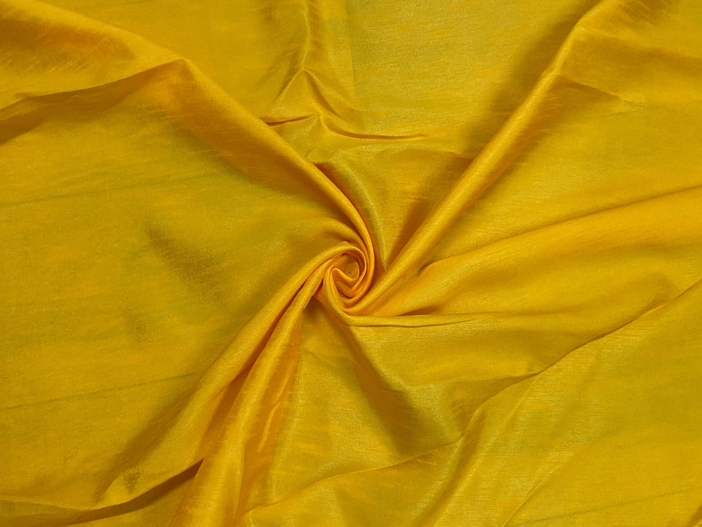 Saffron Sun Mulberry Heavy Raw Silk