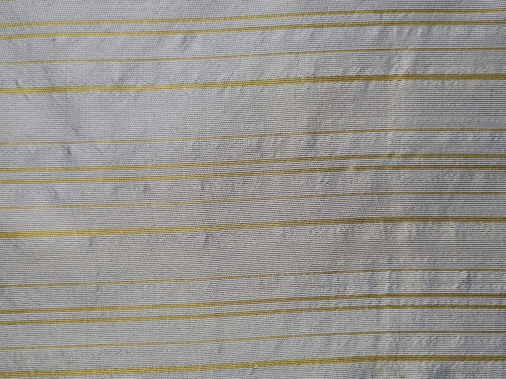 Gray Stripes With Golden Saw Lines Polyester Fabric