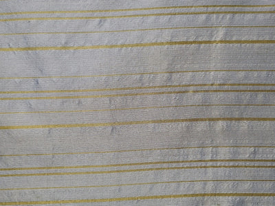 Gray Stripes With Golden Saw Lines Polyester Fabric