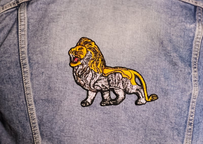 Multicolor Fearless Lion Embroidery Patch