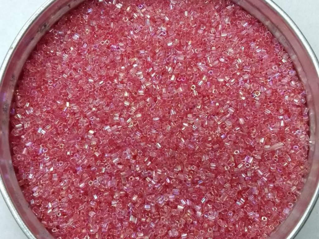 Light Pink Lustre 2 Cut Glass Seed Beads- 1.5 mm (Wholesale)