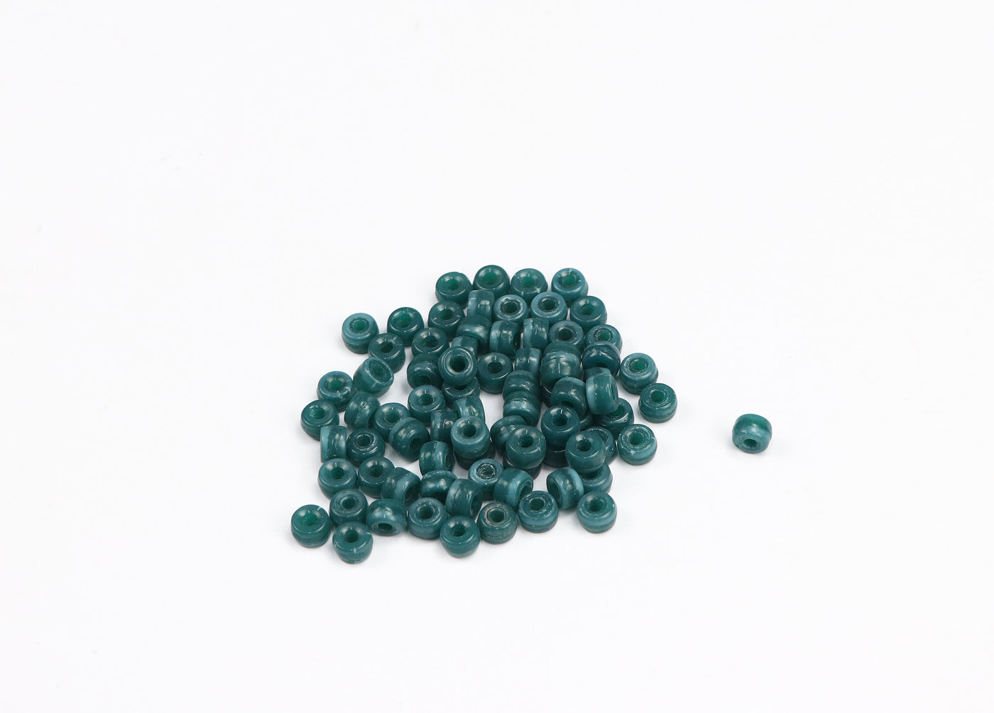 High-Quality Round Light Green Pressed Czech Glass Beads
