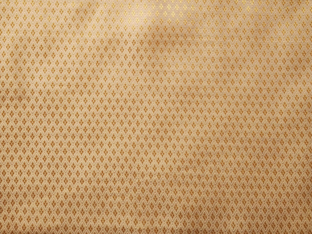 Golden Orange Shaded Geometric Caramel Rapier Jacquard Fabric