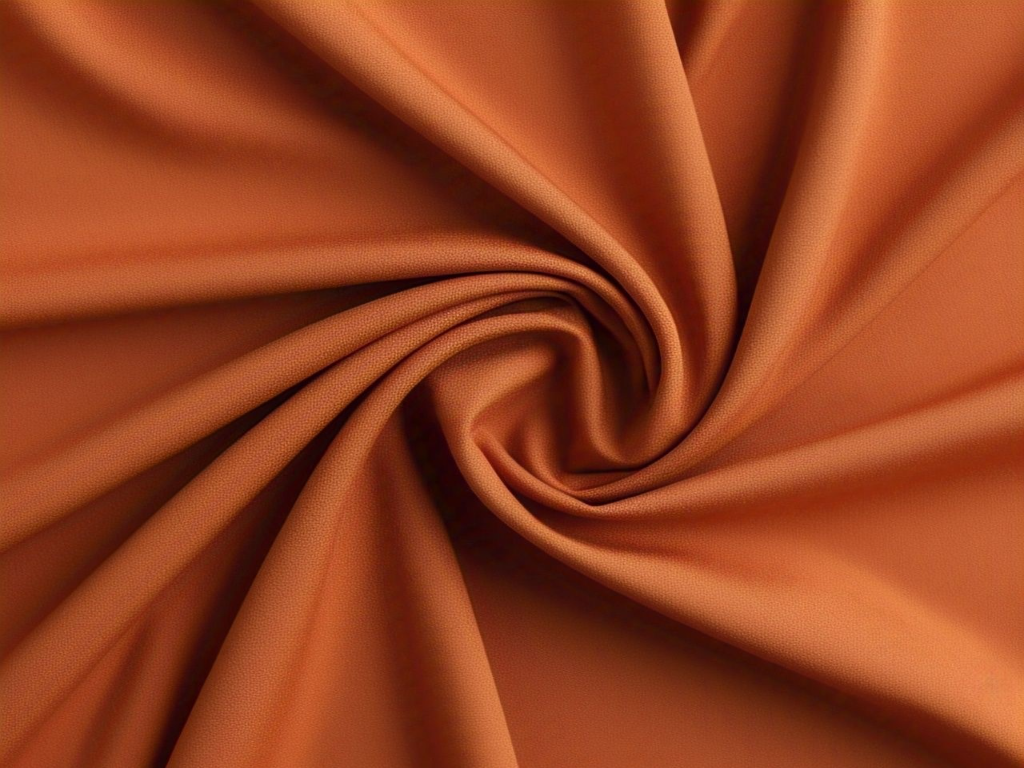 Tokiyo Burnt Orange Plain Crepe Fabric