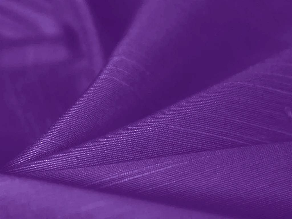 Purple Plain Bangalore Raw Silk Fabric  (Wholesale)