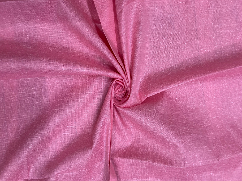 Bright Pink Balma Linen Fabric