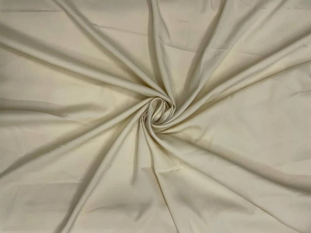 Tokiyo Ivory Plain Crepe Fabrics