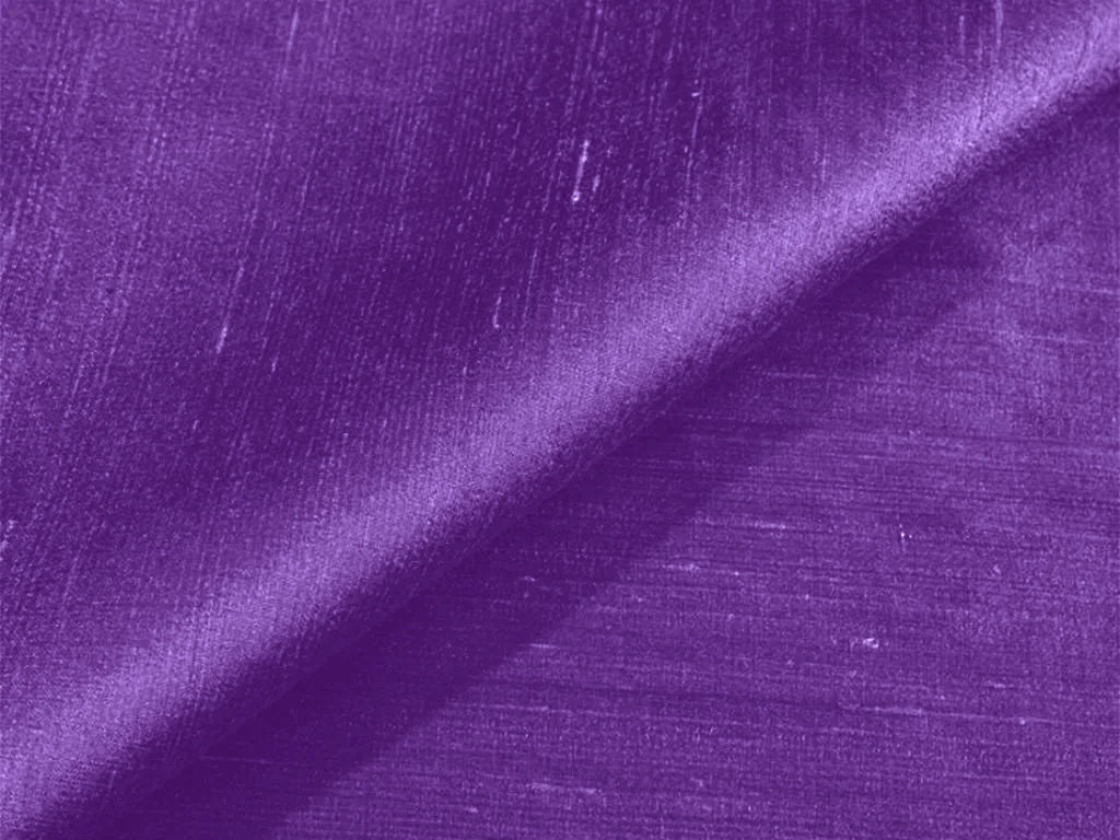 Purple Plain Bangalore Raw Silk Fabric  (Wholesale)