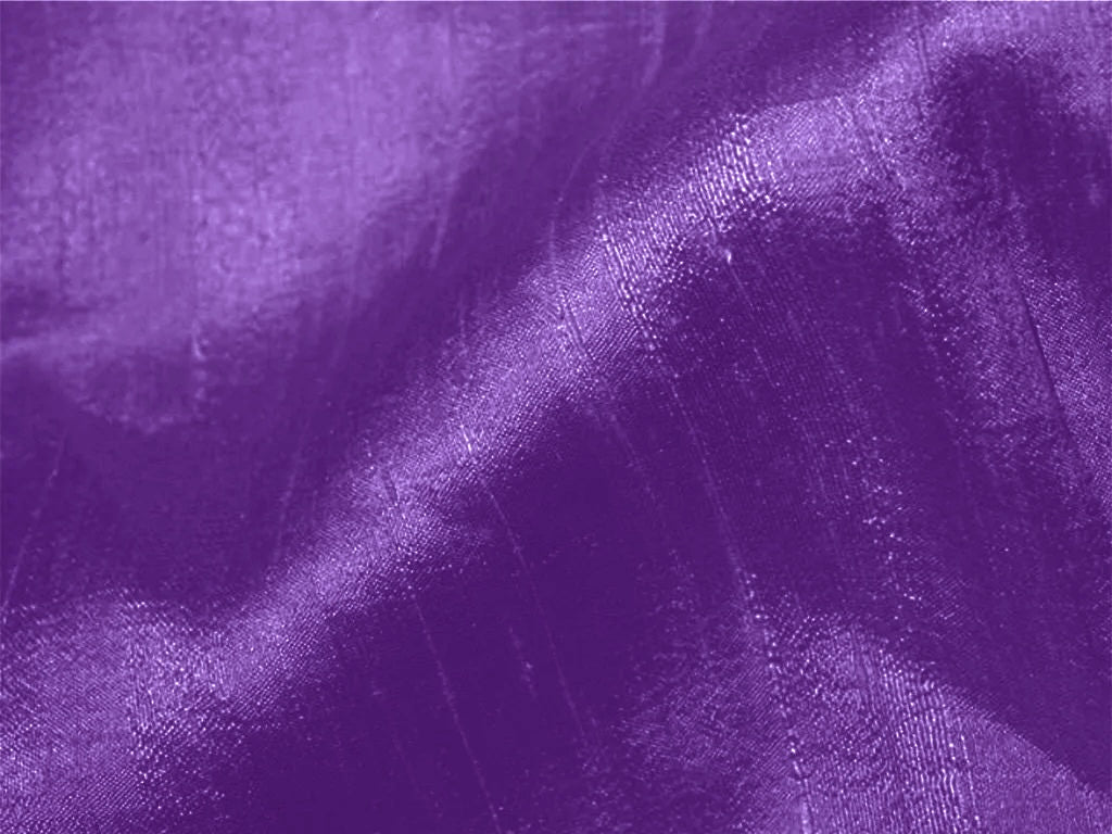 Purple Plain Bangalore Raw Silk Fabric  (Wholesale)