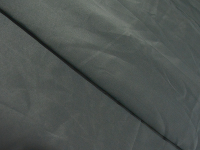 Charcoal Gray Plain Malai Satin Fabric  (Wholesale)