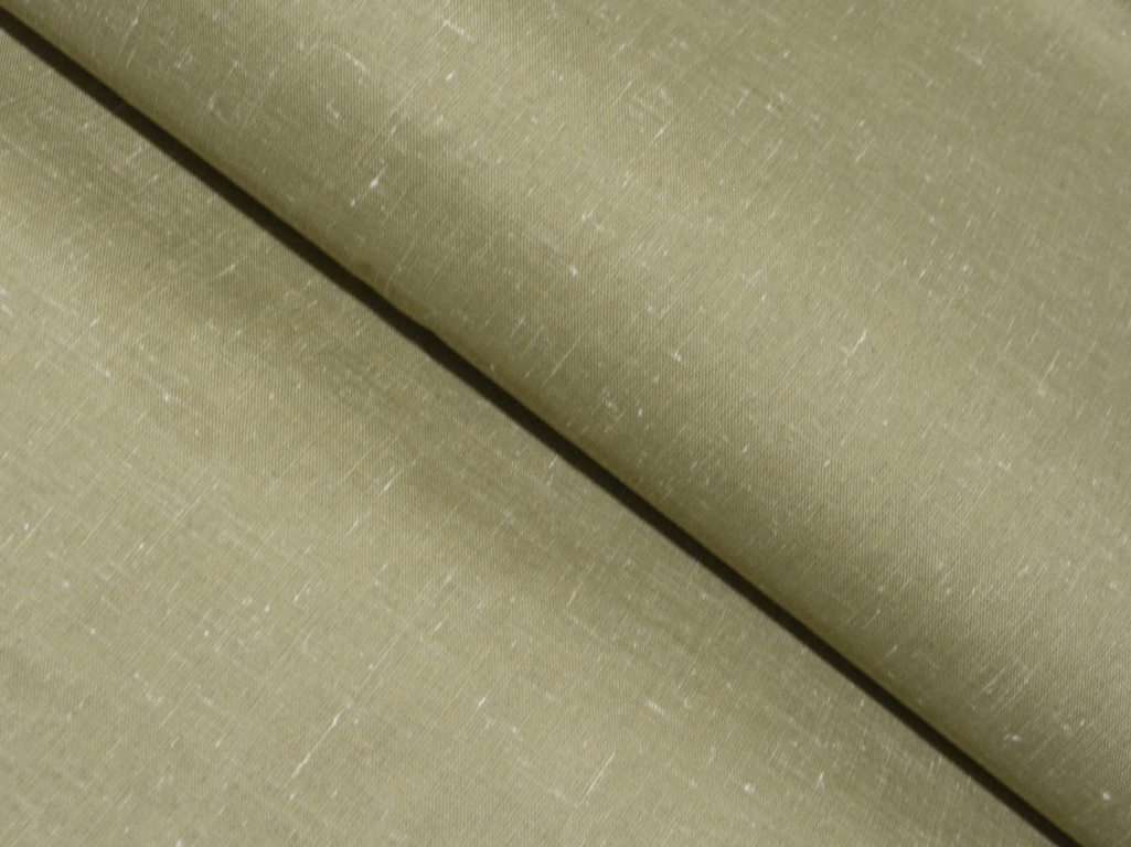 पिस्ता ग्रीन प्लेन कॉटन लिनन फ़ैब्रिक (थोक)