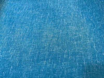 Peacock Blue Plain Cotton Linen Fabric