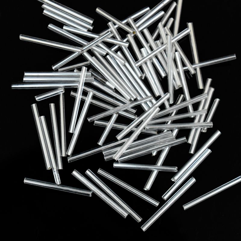 Silver Color Bugle Beads/ Nalki Pipes (Wholesale)