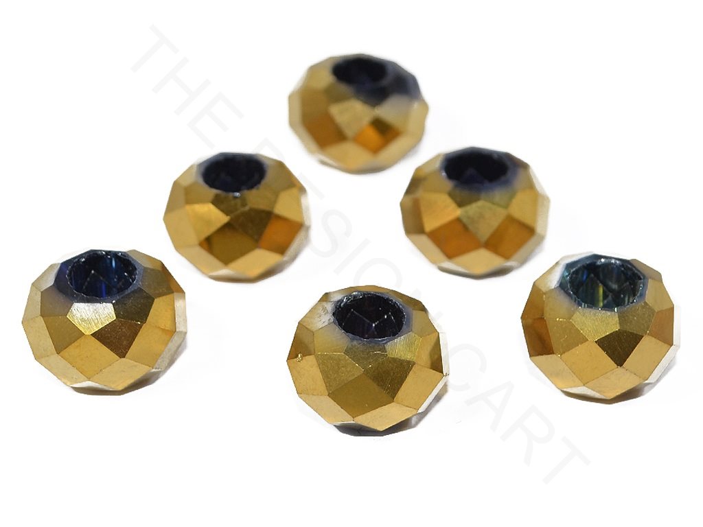 Golden Faceted Crystal Beads | The Design Cart (3840766312482)