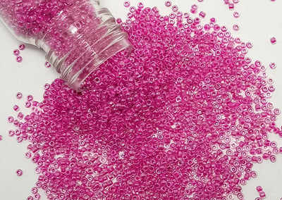 Rani Pink Dyed Round Rocailles Glass Seed Beads (Wholesale)