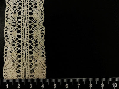 Dyeable Greige Design 71 Cotton Crochet Laces