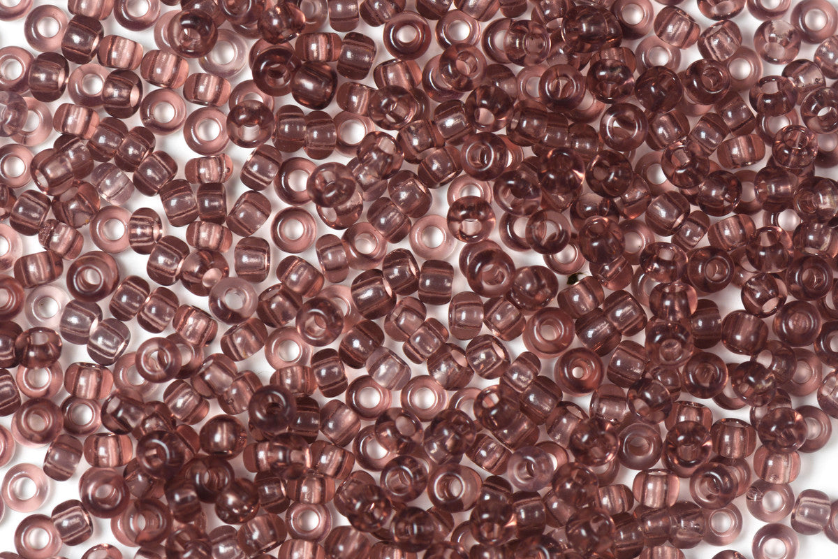 Old Mauve Transparent Preciosa Seeds Beads