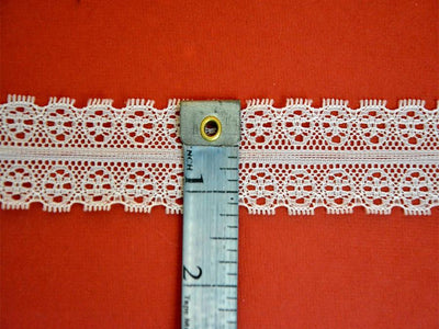 White Pattern L-62 Dyeable Cotton Crochet Lace (Wholesale)