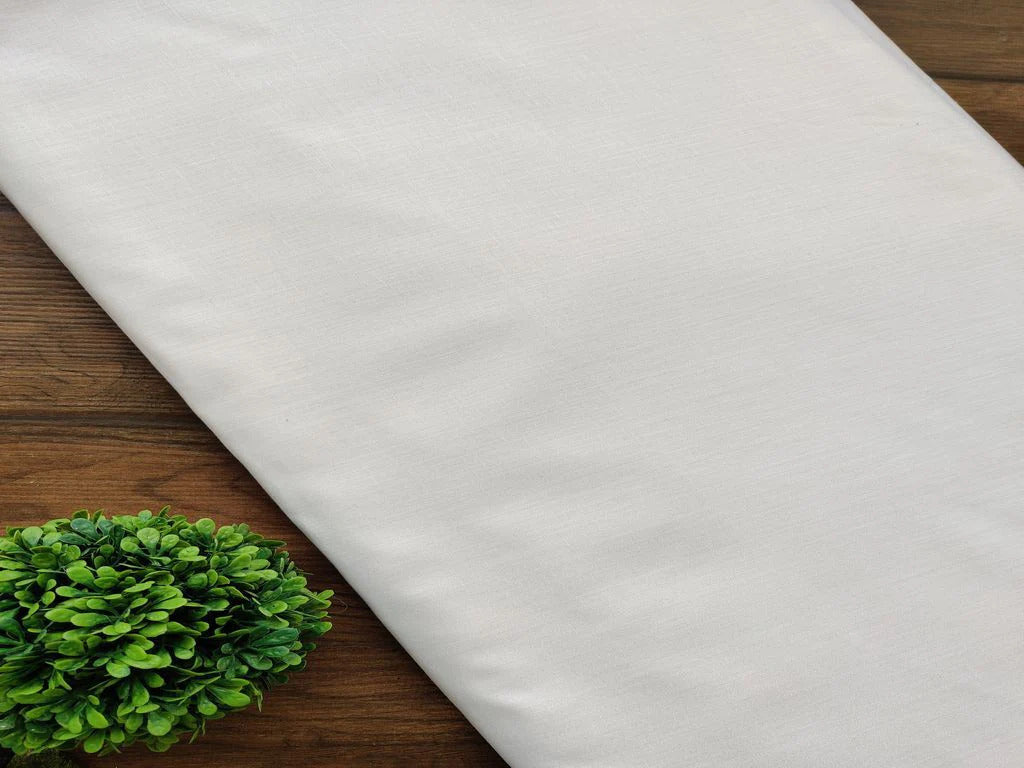 Off White Plain Premium Linen Fabric (Wholesale)