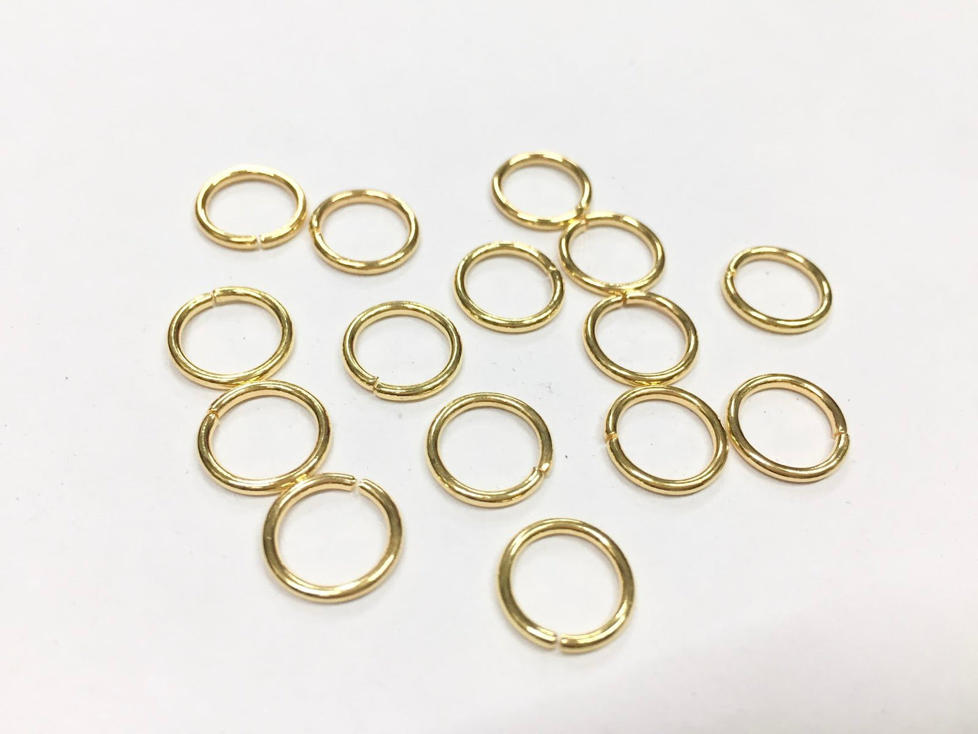 Golden Metal Connector Jump Rings- 10 mm (Wholesale)