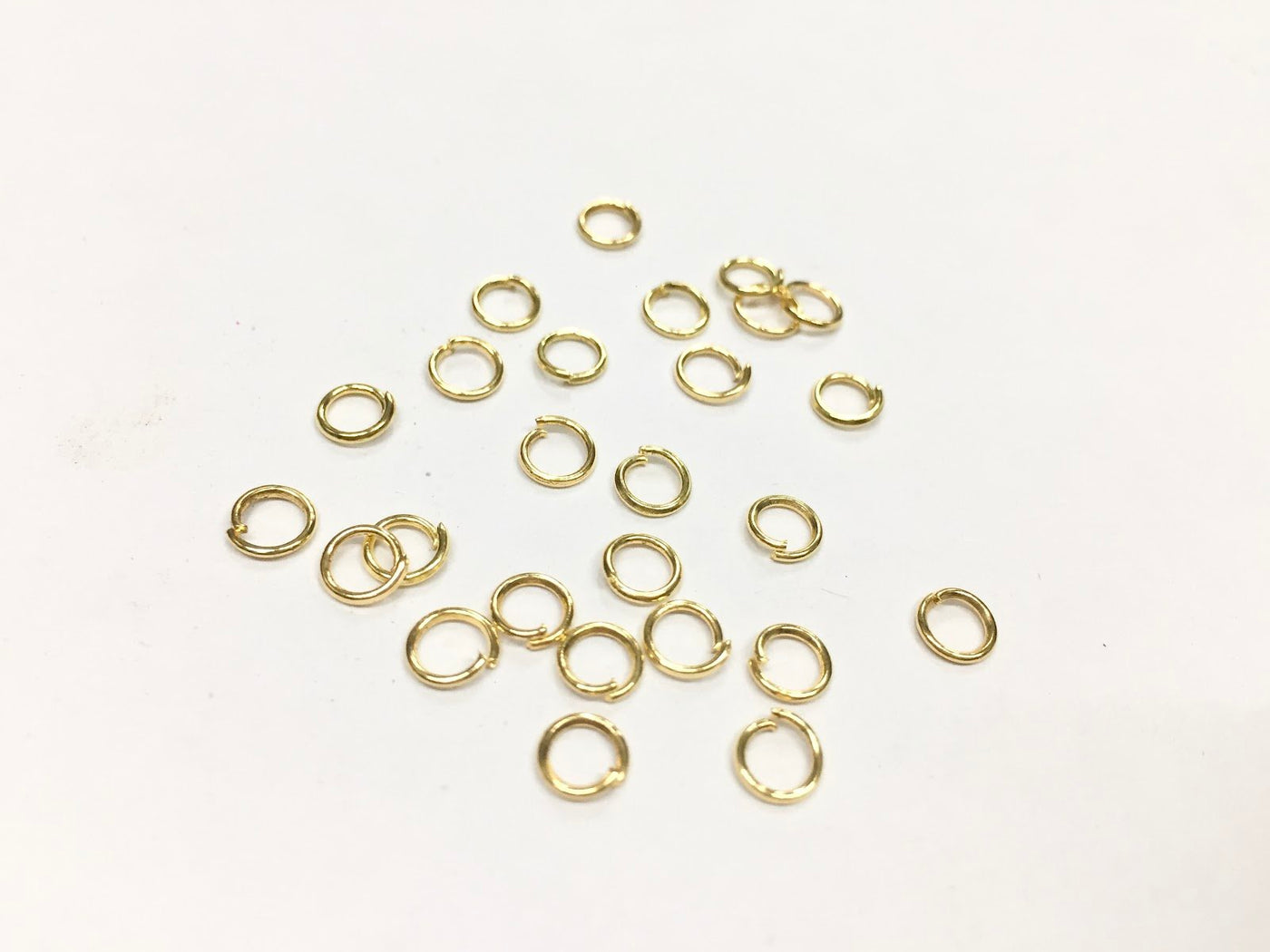 Golden Metal Connector Jump Rings- 5 mm (Wholesale)