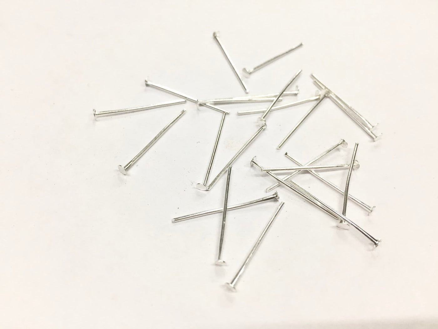 Silver Jewellery Making Metal Head Pin- 22 mm (Wholesale)