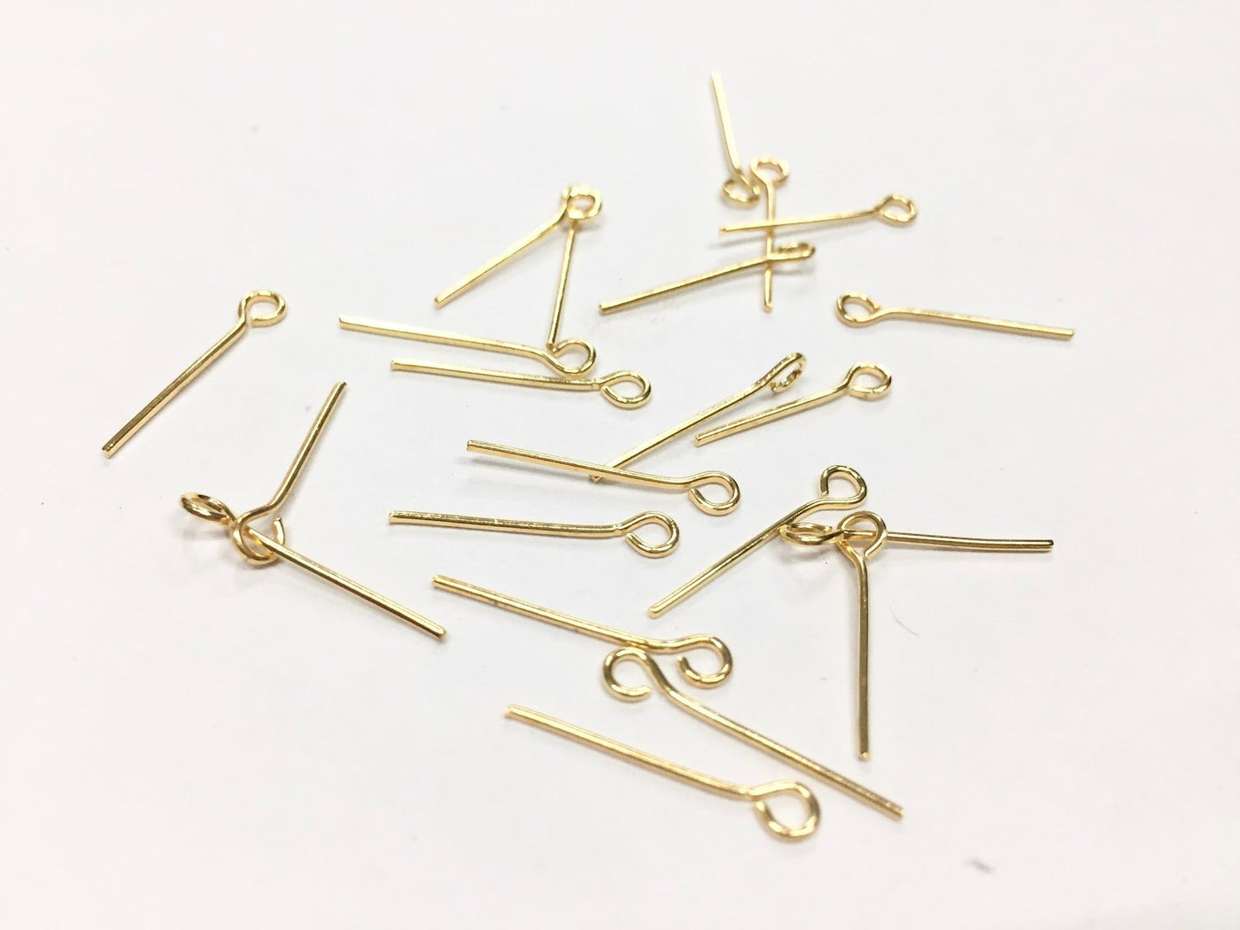 Golden Jewellery Making Metal Head Pin- 20 mm (Wholesale)