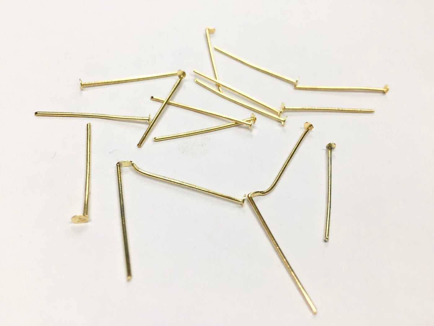 Golden Jewellery Making Metal Head Pin (Wholesale)