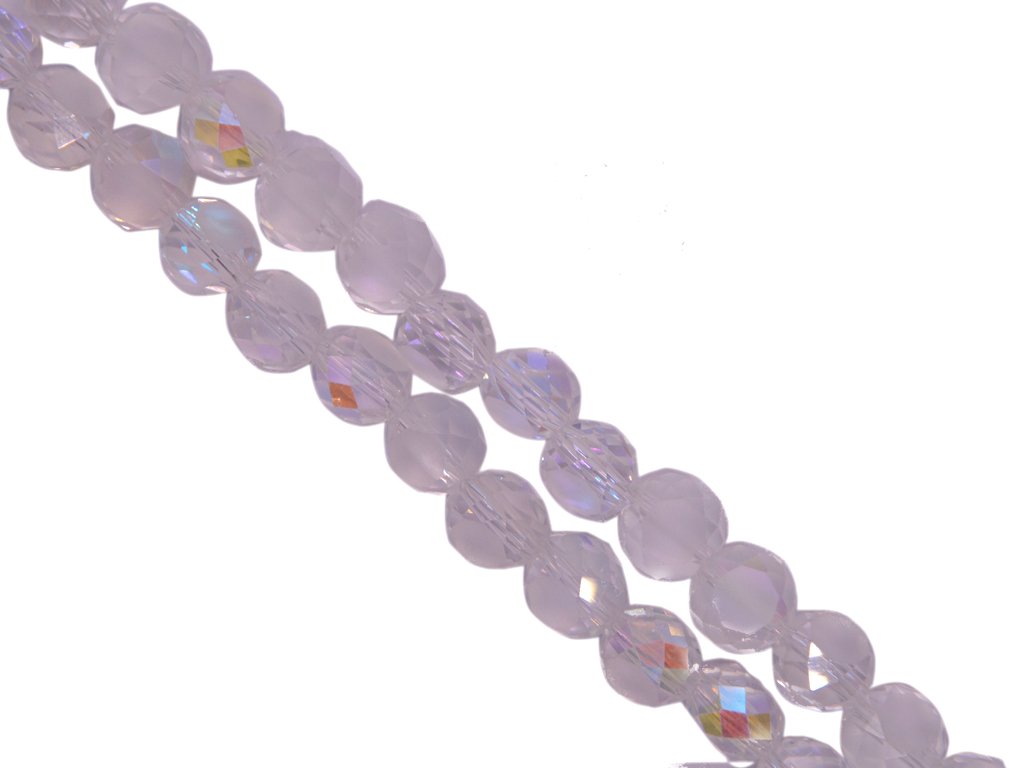 White Transparent Rainbow Spherical Crystal Beads (Wholesale)