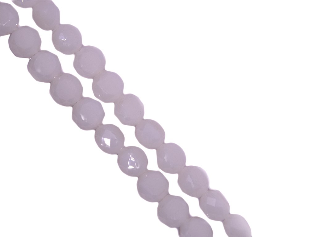 White Spherical Crystal Beads (Wholesale)