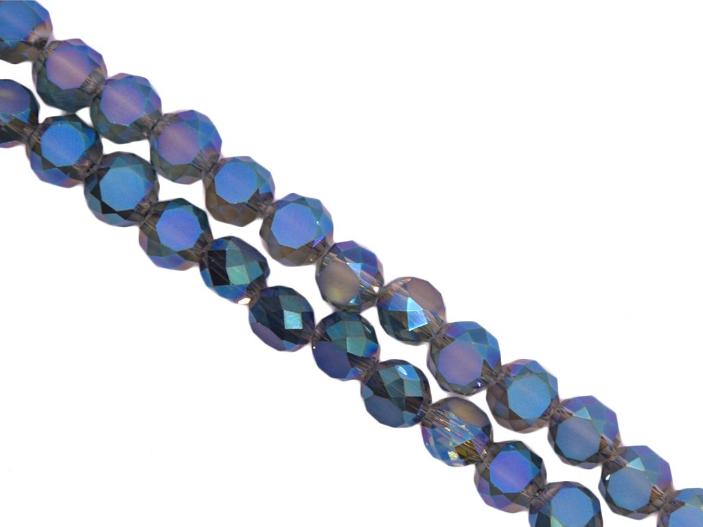 Blue Black Spherical Crystal Beads  (Wholesale)
