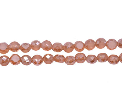 Peach Spherical Crystal Beads  (Wholesale)