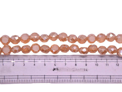 Peach Spherical Crystal Beads  (Wholesale)