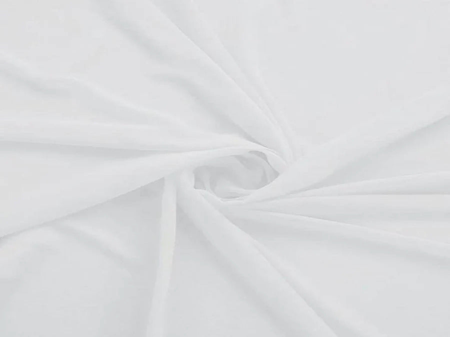 White Dyeable Plain Viscose Georgette Fabric (Wholesale)