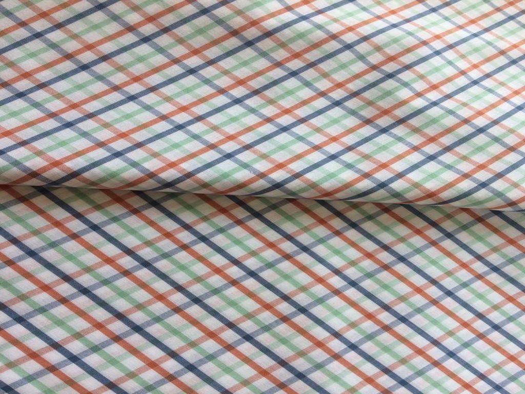 Multicolour White Checks Yarn Dyed Cotton Fabric