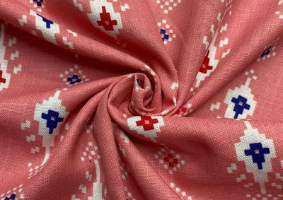 red-geometric-printed-cotton-fabric