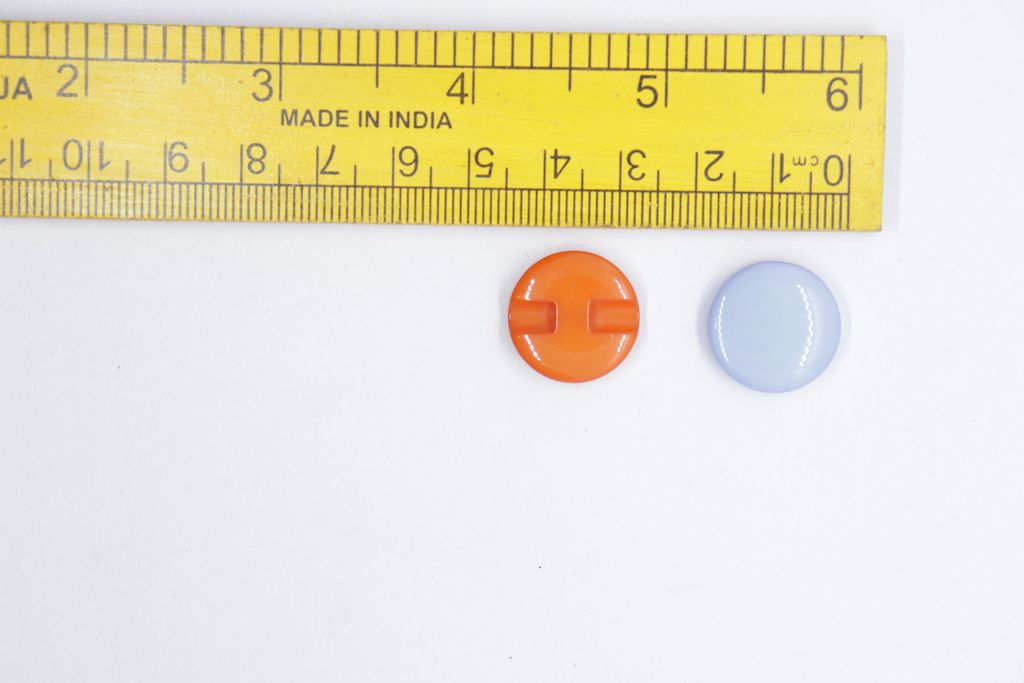 Multicolor Circular Plain Acrylic Button